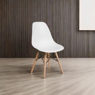 Collection of modern plastic dining chairs