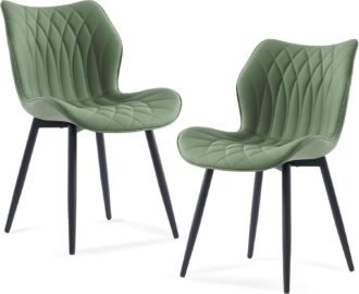 Green modern kitchen chairs